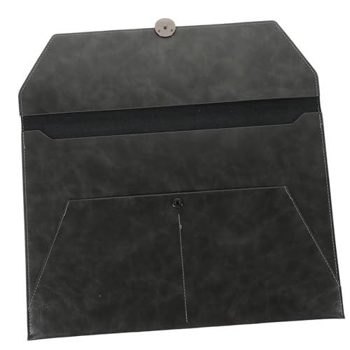 Uonlytech Geschäftsdokumenttasche Bürospeicher Tasche Für Akte Aktenspeicherbeutel Dokumentenmappen Aktentasche Mit Knopf Dateiorganisator Aktenhalter Snap-button-dateiordner Grau Leder Uonlytech Geschäftsdokumenttasche Bürospeicher Tasche Für Akte Aktenspeicherbeutel Dokumentenmappen Aktentasche Mit Knopf Dateiorganisator Aktenhalter Snap-button-dateiordner Grau Leder von Uonlytech