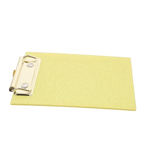 Uonlytech Glitzer-schreibblockhalter Mini-klemmbretter Zwischenablage Für Krankenschwestern Klemmbrett-clip Klemmbretter Für Das Klassenzimmer Mini-zwischenablage Clips Clips Yellow Acryl von Uonlytech