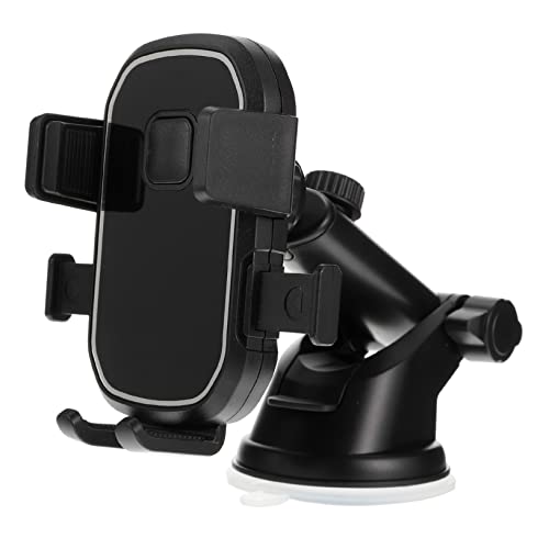 Uonlytech Halterung für Autotelefon Handyhalterung im Auto Luft montieren saugnapf handyhalterung handyhalter mit saugnäpfen Auto Telefon Halterung Auto-Sauger-Telefonständer Kieselgel Black von Uonlytech
