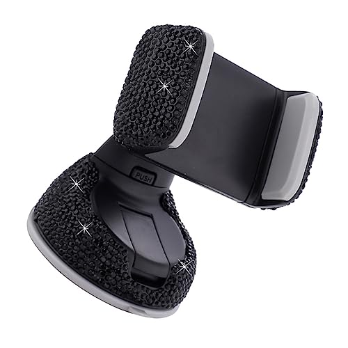 Uonlytech Handyhalter Universal- Auto Telefon Halterung Einstellbar Montieren Stand Einziehbar Inhaber Autotelefonhalter Halterung Für Autotelefon Autotelefonständer Black Strasssteine von Uonlytech