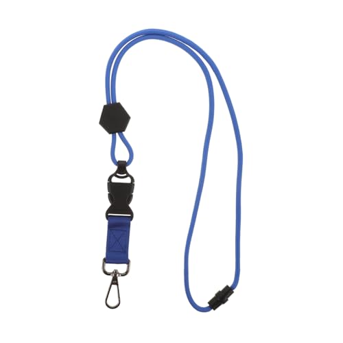 Uonlytech Hochleistungsverteidiger einstellbar mit Nacken Lanyards für ID bunt Lanyards für Schlüssel abtrünniger Lanyard-Lehrer Lanyards für ausziehbare Ausweise Metall Blue von Uonlytech
