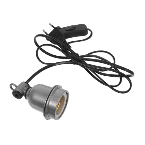 Uonlytech Keramik Reptilien Wärmelampenhalter mit Schalter Vielseitige Lampenfassung für Tageslichtlampen für Eidechsen und Schlangen Eu Stecker von Uonlytech