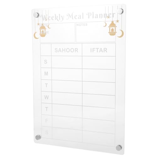 Uonlytech Magnetisches Board für Kühlschrank Abwischbares Notizbrett für Essensplanung und Erinnerungen ohne Stift Organisation für Zuhause von Uonlytech