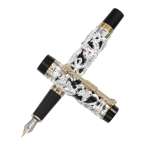 Uonlytech Matrosen-füllfederhalter Stift Für Linkshänder Federkiel Ausgefallener Stift Drachenstifte Einzigartiger Stift Matrosenstift Tintenstift Füller Silver Zinklegierung Uonlytech Matrosen-füllfederhalter Stift Für Linkshänder Federkiel Ausgefallener Stift Drachenstifte Einzigartiger Stift Matrosenstift Tintenstift Füller Silver Zinklegierung von Uonlytech