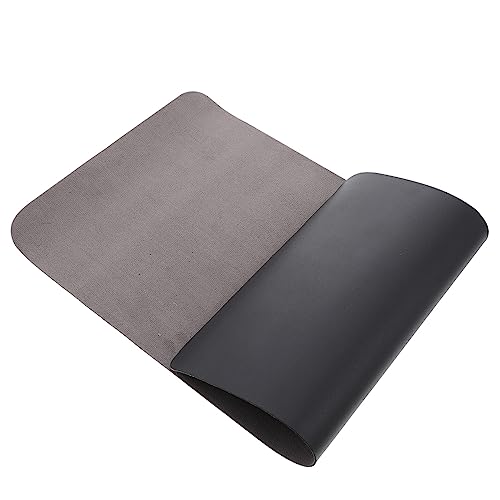 Uonlytech Mausetischmatte schreibtisch Mauspad xxl Großer -Pad Computer Desk Pad Desktop-Pad Computermatten Desktop -Pads Tischmauspad Mousepad Desktop-Mauspad Leder Schwarz von Uonlytech
