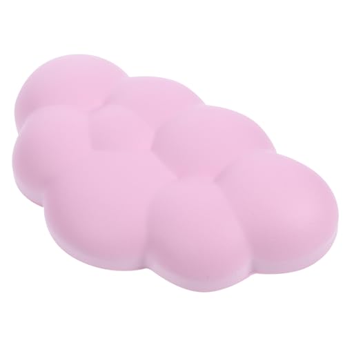 Uonlytech Memory Foam Handhalter Wolken ausruhen Kissen Handwurzel Armlehnenstütze für Schreibtisch Luft Handgelenk ruht Handgelenkstus süße Handballenauflage Gedächtnisschaum Rosa von Uonlytech
