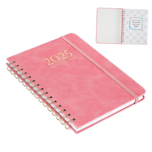 Uonlytech Monatsplaner Spiralbindung Zeitplanplaner Planungsnotizbuch Kalender Für Büro Und Schule Zur Organisation Von Terminen Und Aufgaben von Uonlytech