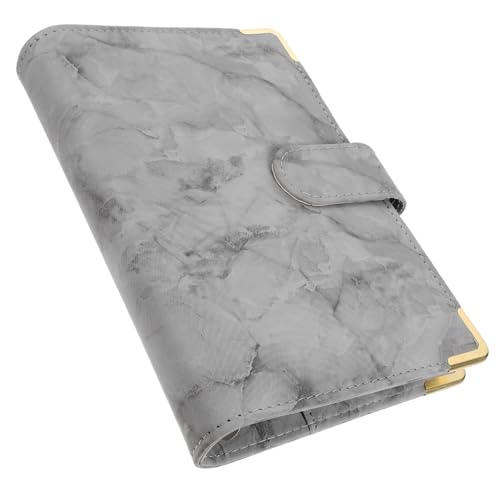 Uonlytech Ordnerabdeckung notizbuch Austausch der Bindungsmechanismen ästhetischer Binder Bürobedarf Notepad Cover nachfüllbare Loseblatt-Planerhülle Planer-Abdeckung PU-Leder Grau Uonlytech Ordnerabdeckung notizbuch Austausch der Bindungsmechanismen ästhetischer Binder Bürobedarf Notepad Cover nachfüllbare Loseblatt-Planerhülle Planer-Abdeckung PU-Leder Grau von Uonlytech