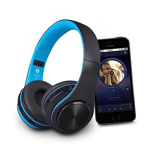 Uonlytech Over Ear Kopfhörer mit Support Faltbare Ohrenschützer Klangqualität Geräuschisolierung für Musikgenuss Schwarz Blau Uonlytech Over Ear Kopfhörer mit Support Faltbare Ohrenschützer Klangqualität Geräuschisolierung für Musikgenuss Schwarz Blau von Uonlytech