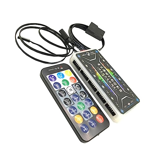 Uonlytech RGB Hub Controller mit Multi Port Adapter für Argb Geräte Leicht Installierbar Unterstützt Lüftersteuerung Farbwechsel für Gaming Pcs DIY Projekte Uonlytech RGB Hub Controller mit Multi Port Adapter für Argb Geräte Leicht Installierbar Unterstützt Lüftersteuerung Farbwechsel für Gaming Pcs DIY Projekte von Uonlytech