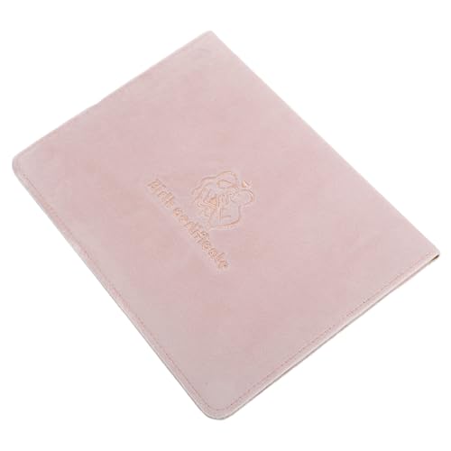 Uonlytech Schutzhülle Für Die Geburtsurkunde Abdeckung Minimalistisch Ärmel Inhaber Der Geburtsurkunde Wächter Vinyl Erste Schlüssel Schwarz Zertifikatsinhaber Etui Für Zertifikat Haut Rosa von Uonlytech