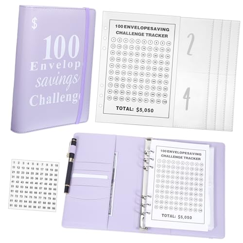 Uonlytech Sparbuch 100 -tägige Herausforderung Geldsparen Binder Speichern Geldorganisator Für Bargeld Planer Spar-challenge-ordner Herausforderungsordner Mit 100 Umschlägen Sparordner Pvc Uonlytech Sparbuch 100 -tägige Herausforderung Geldsparen Binder Speichern Geldorganisator Für Bargeld Planer Spar-challenge-ordner Herausforderungsordner Mit 100 Umschlägen Sparordner Pvc von Uonlytech