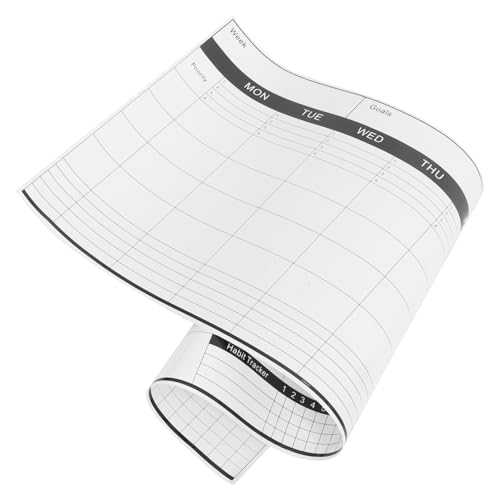 Uonlytech Tafelkalender Whiteboard Planertafel Wochenkalender Trocken Abwischbar Wohnheim Essentials Hängende Weiße Tafel Wöchentliche Trocken Abwischbare Tafel Für Die Wand Trocken von Uonlytech