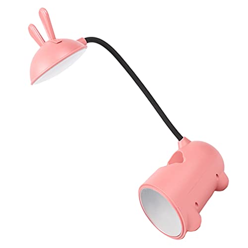 Uonlytech USB-Schreibtischlampe Kaninchen Tisch Licht USB Lade Wiederaufladbare Lesen Licht mit Spiegel Stift Halter LED-Tischlampe von Uonlytech