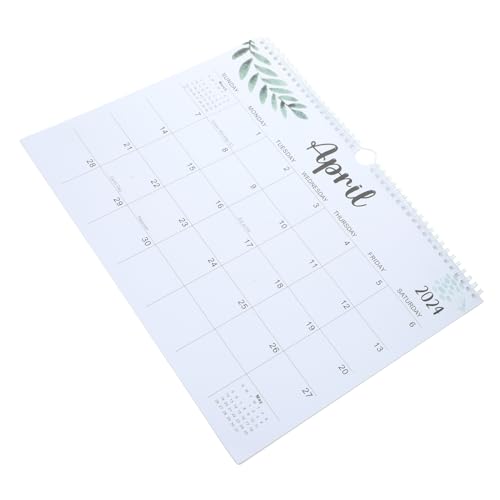 Uonlytech Wandkalender Im Blattdesign Hängender Monatskalender Für Haushalt Einfach Aufzuhängen Leicht Und Platzsparend Für Notizen Und Erinnerungen von Uonlytech
