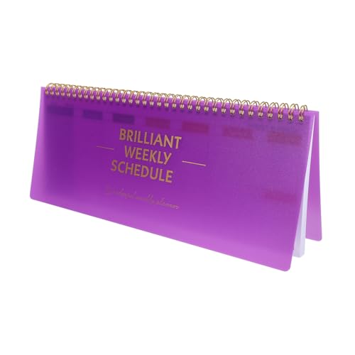 Uonlytech Wochenplaner todo Unterrichtsplaner wöchentlicher Kalenderplaner Das Zu Datum tagesplan Zeitplan Stundenplan Habit-Tracker-Kalender wöchentlicher Schreibtischplaner Eisen Violett von Uonlytech