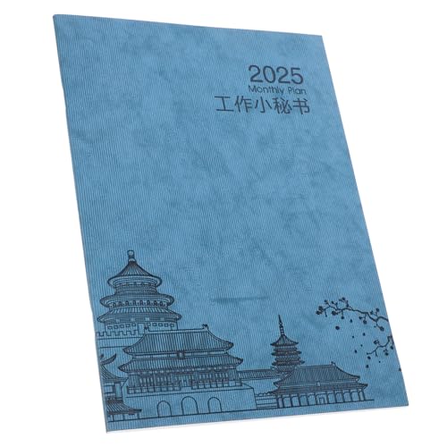 Uonlytech Zeitmanagementplan Notizbuch Monatlich Zeitschriftenplaner Monatsplaner Tagebuchplaner Planer Zeitschrift Monatplaner Terminkalenderplaner Planer-organizer Blue Pu von Uonlytech