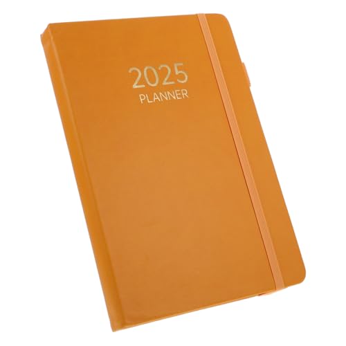Uonlytech Zeitplan 2025 Akademisches Tagebuch Schulplaner Tagesorganisator Planer Zeitschrift Student End-of-life-planer-organizer-notizbuch Multifunktionsnotizbuch Bürozubehör Orange Papier von Uonlytech