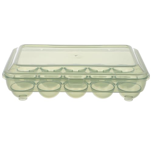 Uonlytech für Eier Kühlschrank Eierhalter Eier Eierkorb für Kühlschrank Hühnereierhalter Aufbewahrungsbehälter für Eier Plastik Olive Green Wiederverwendbar von Uonlytech
