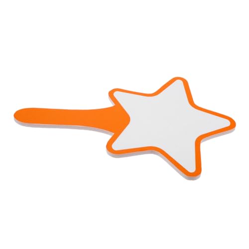Uonlytech leere Anzeigetafel spieltafel Whiteboard-Paddel Handschrifttafel einfache Anzeigetafel Richter bewerten Paddel Tragbares Score -Board Hand-Whiteboards Wertungslisten Schaum Orange von Uonlytech