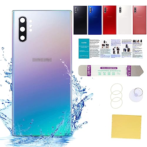 Ersatzglas für Samsung Galaxy Note 10+, 6,8 Zoll, SM-N975U, alle Träger mit Installationsanleitung und Reparaturwerkzeug-Set (Aura Glow) von UooFide