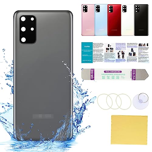 Samsung Galaxy S20 Plus Backcover Glas Ersatz 6,7 Zoll SM-G986U Alle Träger mit Installationsanleitung + Reparaturwerkzeug-Set (Cosmic Grey) von UooFide