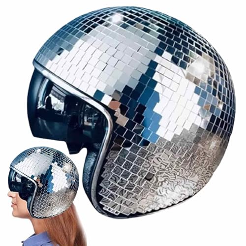 2025 New Discokugel Hüte Helm - Disco De-kor Helme Mit Einziehbarem Visier, Glitzer Spiegel Gl-as Discokugel Hut Helm, Disco Spiegel Glitzerball Helme Für Karneval PartyDJ-Club, Bühne, Hochzeit Dance 2025 New Discokugel Hüte Helm - Disco De-kor Helme Mit Einziehbarem Visier, Glitzer Spiegel Gl-as Discokugel Hut Helm, Disco Spiegel Glitzerball Helme Für Karneval PartyDJ-Club, Bühne, Hochzeit Dance von Uoqpty