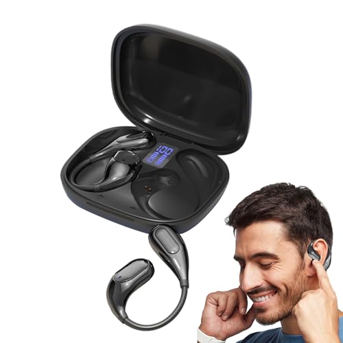 Uoqpty Open Ear Ohrhörer - Sport Kabellose Ohrhörer | Leichtes Design für Reisen Fitness Motorrad Flugzeug Alltagsnutzung Uoqpty Open Ear Ohrhörer - Sport Kabellose Ohrhörer | Leichtes Design für Reisen Fitness Motorrad Flugzeug Alltagsnutzung von Uoqpty