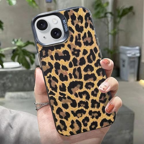 Kompatibel mit iPhone15 Plus Hülle 6.7 Inch, Leopard Muster Design Mädchenc Aesthetic Case Cover, Fashionable Aesthetic TPU Durable Mobile Phone Case (Leopard01, iPhone15 Plus) von Uorker