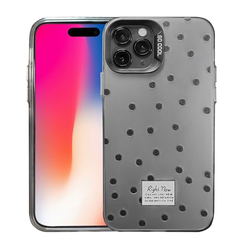 Phone Hülle für iPhone 14 Pro 6.1inch, Reflective Glossy Hard Back Shockproof Cover, Hard Matte Back Shockproof Cover, Aesthetic Polka-Dot-Muster Pattern Handyhülle Shell with Anti Scratch (iP 14 Pro) Phone Hülle für iPhone 14 Pro 6.1inch, Reflective Glossy Hard Back Shockproof Cover, Hard Matte Back Shockproof Cover, Aesthetic Polka-Dot-Muster Pattern Handyhülle Shell with Anti Scratch (iP 14 Pro) von Uorker
