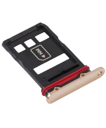 SIM-Kartenfach für Huawei Mate 40 Pro, Adapter, SD-Karte, Ersatzteil, goldfarben von Up Mask
