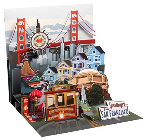 3D-Grußkarte – San Francisco von Up With Paper