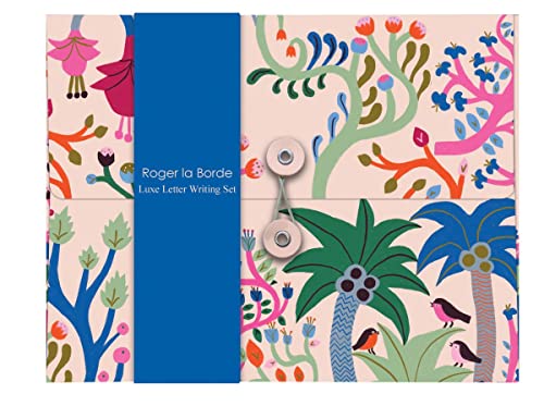 Roger la Borde Briefpapier-Set 15 Bögen A5, 10 Umschläge, 2 Sticker Bögen A5, Sternenblume, Weiß, Zeitgenössisch Roger la Borde Briefpapier-Set 15 Bögen A5, 10 Umschläge, 2 Sticker Bögen A5, Sternenblume, Weiß, Zeitgenössisch von Up With Paper