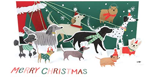 Up With Paper Pop-Up Panorama-Grußkarte – Santa's Dog Walk, mehrfarbig, A347C Up With Paper Pop-Up Panorama-Grußkarte – Santa's Dog Walk, mehrfarbig, A347C von Up With Paper
