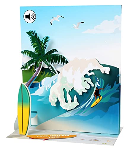 Up With Paper Pop-Up Sight 'N Sound Grußkarte – Big Wave Up With Paper Pop-Up Sight 'N Sound Grußkarte – Big Wave von Up With Paper