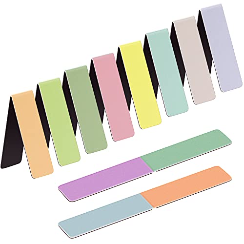 UpUDo 12 Stücke Magnetische Lesezeichen, Lesezeichen-Clips, Geschenke für Lehrer, Studenten, Buchliebhaber von UpUDo