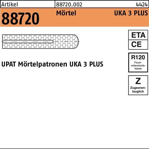 10 Stk. Upat Mörtelpatrone R 88720 f.UKA 3 PLUS M14 Polyesterharz 10 Stück 10 Stk. Upat Mörtelpatrone R 88720 f.UKA 3 PLUS M14 Polyesterharz 10 Stück von Upat