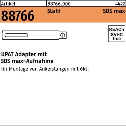 Upat Adapter R 88766 SDS-MAX 3/4VK Stahl 1 Stück 887660000750000 Upat Adapter R 88766 SDS-MAX 3/4VK Stahl 1 Stück 887660000750000 von Upat