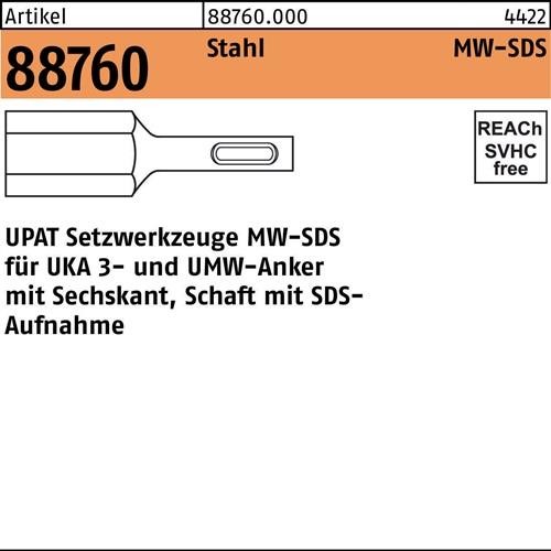 Upat Setzwerkzeug R 88760 MW-SDS M8-M16 Stahl 1 Stück 887600000000000 Upat Setzwerkzeug R 88760 MW-SDS M8-M16 Stahl 1 Stück 887600000000000 von Upat
