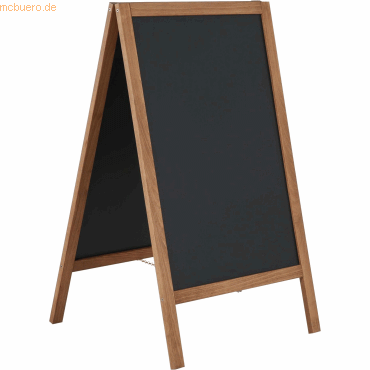 Update Displays Holz-Kundenstopper Economy Outdoor Kreidetafel 600x120 von Update Displays