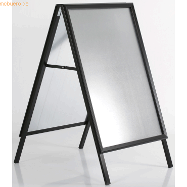 Update Displays Kundenstopper Outdoor 32mm Gehrung 500x700mm schwarz von Update Displays