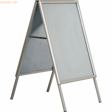 Update Displays Kundenstopper Outdoor 32mm Gehrung A0 silber von Update Displays