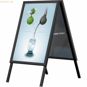 Update Displays Kundenstopper Outdoor wasserfest 32mm Gehrung A1 schwa von Update Displays