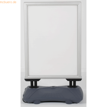 Update Displays Kundenstopper WindPro 500x700mm silber Update Displays Kundenstopper WindPro 500x700mm silber von Update Displays