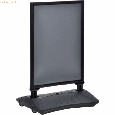 Update Displays Kundenstopper WindPro Lite A0 schwarz von Update Displays