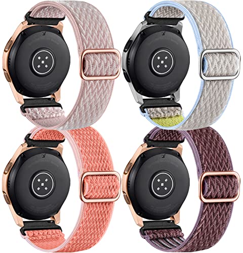 Upeak 20mm Nylon Armband für Samsung Galaxy Watch 6/5/4 40mm 44mm/Watch 5 Pro 45mm/Galaxy Watch 6 Classic 43mm 47mm/Watch 4 Classic 42mm 46mm/Active 2 40mm 44mm/Watch 3 41mm/Gear S2 Classic von Upeak