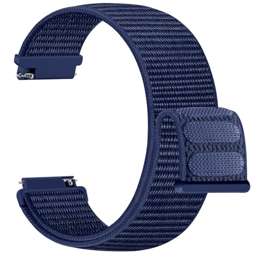 Upeak Nylon Uhrenarmband 20mm Kompatibel mit Samsung Galaxy Watch 7 6 5 4 FE Armband 40mm 44mm - Garmin Vivoactive 5 3, Armband für Galaxy Watch 5 Pro 6 Classic 4 Classic 3 41mm, Blau Upeak Nylon Uhrenarmband 20mm Kompatibel mit Samsung Galaxy Watch 7 6 5 4 FE Armband 40mm 44mm - Garmin Vivoactive 5 3, Armband für Galaxy Watch 5 Pro 6 Classic 4 Classic 3 41mm, Blau von Upeak