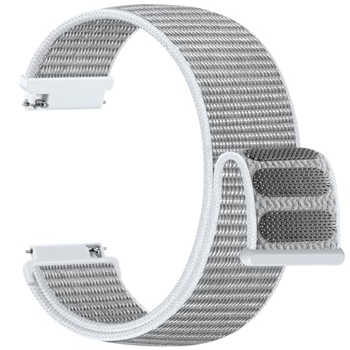 Upeak Nylon Uhrenarmband 20mm Kompatibel mit Samsung Galaxy Watch 7 6 5 4 FE Armband 40mm 44mm - Garmin Vivoactive 5 3, Armband für Galaxy Watch 5 Pro 6 Classic 4 Classic 3 41mm, Grau Upeak Nylon Uhrenarmband 20mm Kompatibel mit Samsung Galaxy Watch 7 6 5 4 FE Armband 40mm 44mm - Garmin Vivoactive 5 3, Armband für Galaxy Watch 5 Pro 6 Classic 4 Classic 3 41mm, Grau von Upeak
