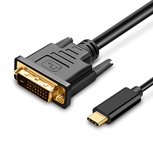 UPGROW UPGROWCMDM4 USB-C-auf-DVI-Kabel, 4K @ 30Hz Thunderbolt auf DVI-Buchse, unterstützt 2017–2020 MacBook Pro, Surface Book 2, Dell XPS 13, Galaxy S10, USB von Upgrow