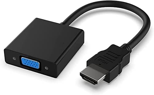 Upgrow HDMI-auf-VGA-Adapter – HDMI-Stecker auf VGA-Buchse, unterstützt Computer, Desktop, Laptop, PC, Monitor, Projektor, HDTV, Chromebook, Xbox und mehr von Upgrow